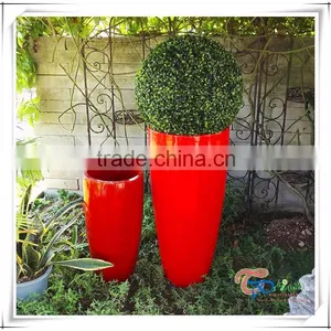 Fiberglass Indoor DecorationTall Flower Pot Planter thumbnail-1