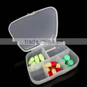 Portable Easy Open Design Divided Travel Pill Box thumbnail-1