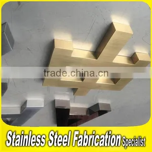 Advertising Stainless Steel Letter Signs Outdoor Signage Display thumbnail-1