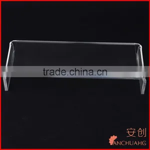 Large Clear Acrylic Monitor PC TV Display Stand Riser Shelf 12mm Thick thumbnail-4