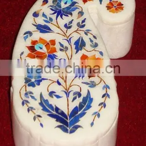 Marble Inlay Box, Marble Inlay Jewellery Box, Marble Jewellery Boxes, Jewellery Boxes thumbnail-1