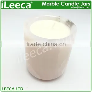 Wholesale Natural Stone Pink Marble Candle Holders thumbnail-5