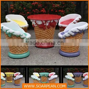 Custom Fiberglass Ice Cream Chair thumbnail-6
