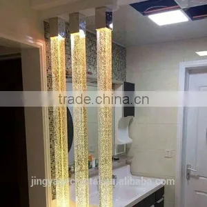 Glass Pillars With Bubbles for Partition Wall thumbnail-2