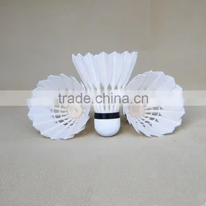 Durable Goose Feather Shuttlecock for Badminton, Indoor Sports Factory Sell Directly thumbnail-1