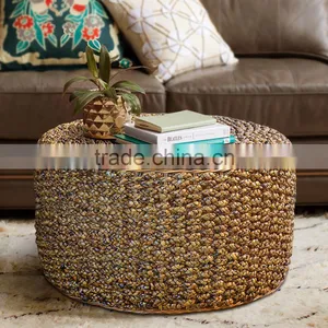 COFFEE TABLE BORNEO ROUND WATERHYACINTH thumbnail-1
