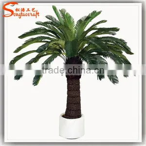 Indoor Evergreen Ornamental Plants Cycas Revoluta Artificial Fake Plastic Evergreen Trees for Home Decor thumbnail-6