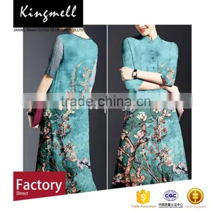 Pure Silk Fabric Digtital Printing Soft And Thin Crepe Silk Fabric thumbnail-1