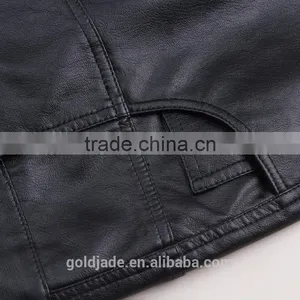 Latest Design High Wasit Sexy Lady Leather Pencil Skirt thumbnail-4
