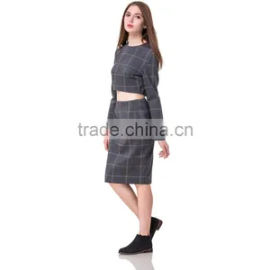 Domin Fashion Guangzhou Factory Ladies Crop Top Sets thumbnail-5