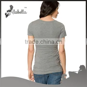 Short Sleeves Pregnent t Shirts - Maternal Shirt - Breastfeeding Baby Wear - Short Sleeves Maternity t Shirt - Maternity Clothes thumbnail-2