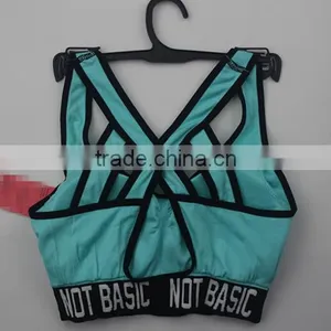 2017 Sexy Breathable Lady Sport Yoga Bra New Design Sport Underwear thumbnail-2