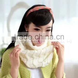 Factory Direct Sale Flat and Circle Computer Multicolor Stretch Knitted Scarf thumbnail-5