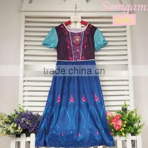 New Arrival Girls Dress Kids Flower Dress for 3-8 Years Children Fancy Dress Party Dresses thumbnail-1