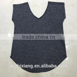 New Fashion AB Yarn Fabric Short Sleeve t Shirt thumbnail-5
