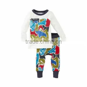 Wholesale Screen Printed Graphic Baby Clothes Set Pajama thumbnail-1