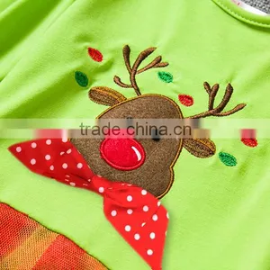 2016 Christmas Boutique Girl Baby Clothes Clothing Set Christmas Gift thumbnail-3