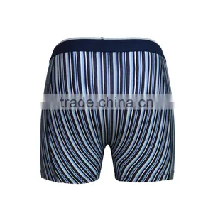 Sexy Men Cotton Short Boxers With Stripes Briefs Underwear for Man thumbnail-3
