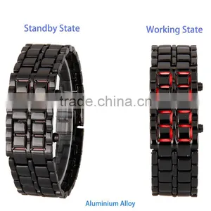 2016 Fashion Electronic Movt Alloy Watch Led Watch For Men Women And Kids thumbnail-1