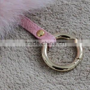 Myfur High Quality Luxury Colorful 12-13cm Fluffy Fox Fur Ball Keychain thumbnail-2