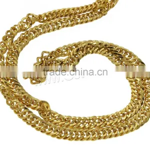 Mens Designs Rope Necklace Handmade Brass New Gold Chain Design thumbnail-3