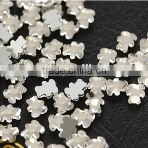 Clear White Flat Back Crystals Flatback Glass Bling Nail Rhinestone Nail Art thumbnail-3