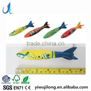 Summer Hot Sale Swimming Pool Dive Toys Plastic Torpedp Fish Funny Fish Catch Game Toys for Kids thumbnail-1