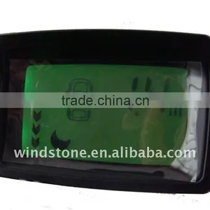 LCD Display With 4 Sensors Orange Green Yellow Three Colours Background Auto Parking System thumbnail-1