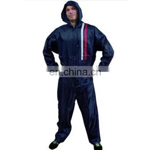 Disposable Safety Nylon Coverall Suit With Hood thumbnail-1