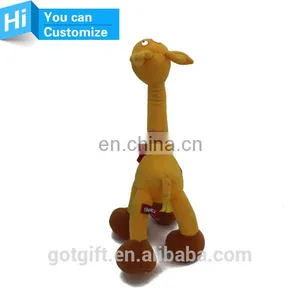 Professional Custom Soft Animal Giraffe Christmas Plush Toy thumbnail-3