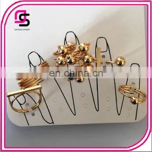 Girls Fashion Jewelry Gold Ring Settings With CCP Beads thumbnail-1