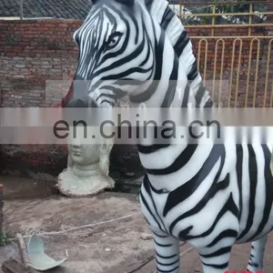 Artificial Fiberglass Cute Cartoon Animal Zebra Marty thumbnail-2