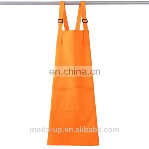 Cotton Plain Kitchen Apron With Custom Logo High Quality From China thumbnail-3