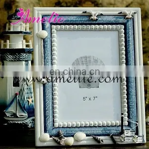 A0138 5*7 Blue Color Seabirds Beautifu Colorful Wooden Collage Photo Frame thumbnail-1