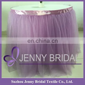 TC091#25 Hawaiian Table Skirt Images Decorative Table Skirts Puffy Tulle Skirt thumbnail-3