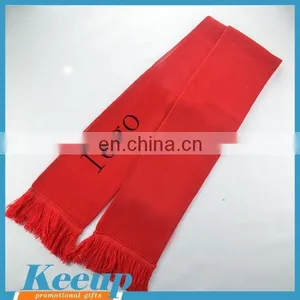 2016 Hot Sale China Wholesales Custom Logo Knitted Fan Scarfs For Promotional Gift thumbnail-3