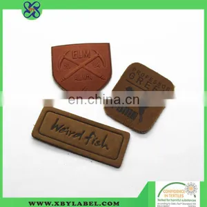 Embossed Clothing Label Leather Logo Label thumbnail-1
