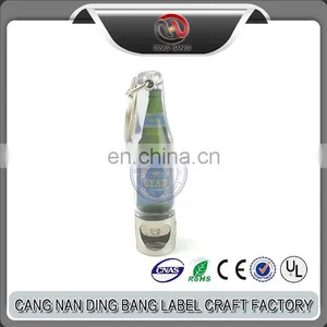 Promotional Items Custom Logo Available Keyring Type Advertising Souvenir 3D Bottle Shape Acrylic Bottle Opener thumbnail-1