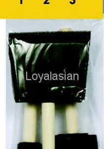 Paint Brush Set，Foam， Wooden, Plastic Handle， thumbnail-1