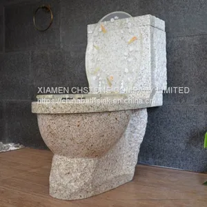 G682 Rusty Yellow Granite Bathroom Toilet Natural Stone Toilet thumbnail-1