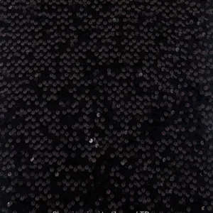 African Lace Embroidery Camo Black Sequin Fabric for Sublimation Sequins thumbnail-3