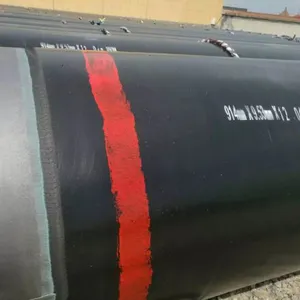 Conveying Fluid Petroleum Gas Oil Anticorrosion Round Welded Steel Pipe Plastic Coated thumbnail-3
