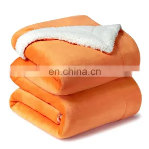 Heavy Big Size Thick Picnic Washed Plush Sherpa Blanket In Bulk thumbnail-7
