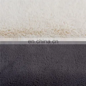 Long Fiber Plush 100% Polyester Standard White Faux Rabbit Fur Rug thumbnail-3