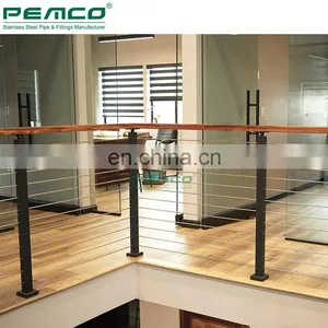 High Quality Balcony Stainless Steel Tensioning Cable Railing System Kits Balustrades Post thumbnail-2