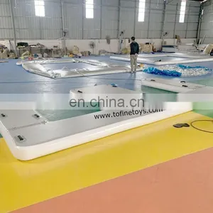 Customized Inflatable Motor Boat Jet Ski Floating Pontoon Dock for Sale thumbnail-5