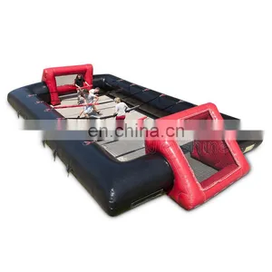 Party Rentals Red Black Inflatable Human Foosball Sports Game For Sale thumbnail-1