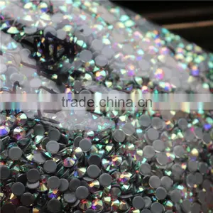 Top Quality Crystal AB Flatback Hot Fix Stones for Beauty Wedding Dress thumbnail-2