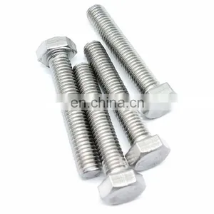 M12 M16 M20 Stainless Steel SS304 SS316 Partial Full Thread Hexagon Head Bolt thumbnail-1