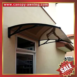 Window Door pc Polycarbonate Diy Awning Canopy Canopies With Cast Aluminum Arm Bracket Support thumbnail-3